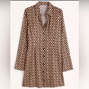 Abercrombie & Fitch checked shirt dress